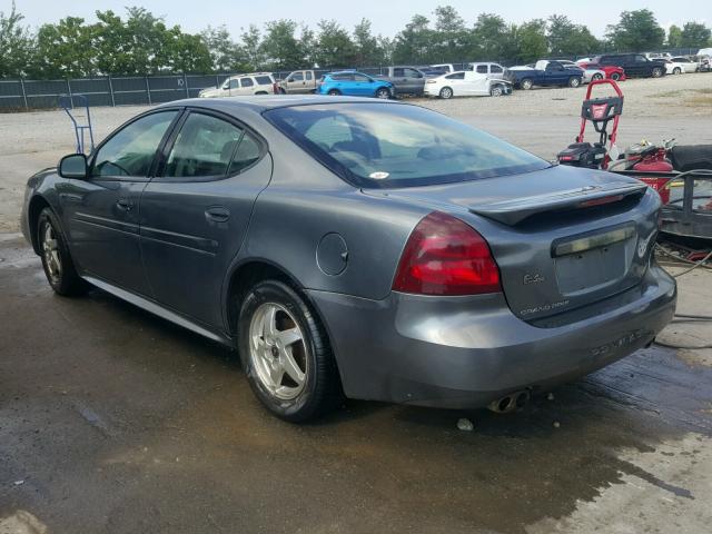 2G2WP542841242239 - 2004 PONTIAC GRAND PRIX Сірий фото 3