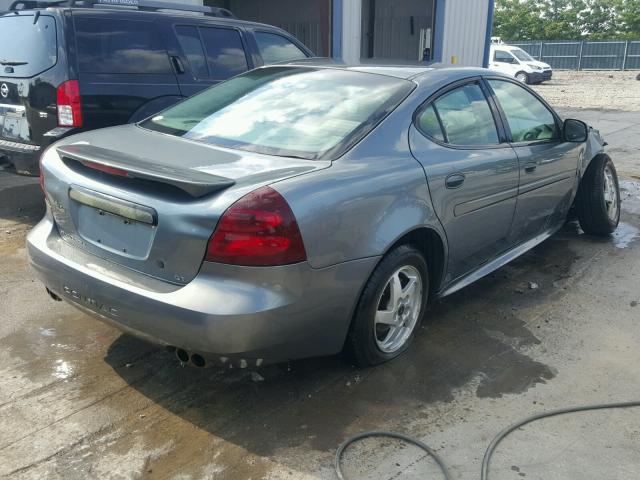 2G2WP542841242239 - 2004 PONTIAC GRAND PRIX Сірий фото 4