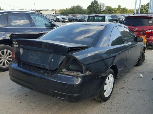 1HGEM22921L066567 - 2001 HONDA CIVIC SI BLACK photo 4