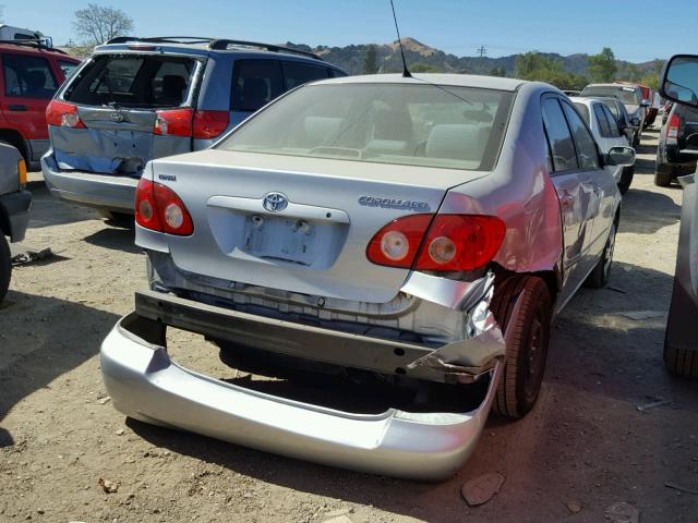 1NXBR32EX6Z650251 - 2006 TOYOTA COROLLA CE SILVER photo 4