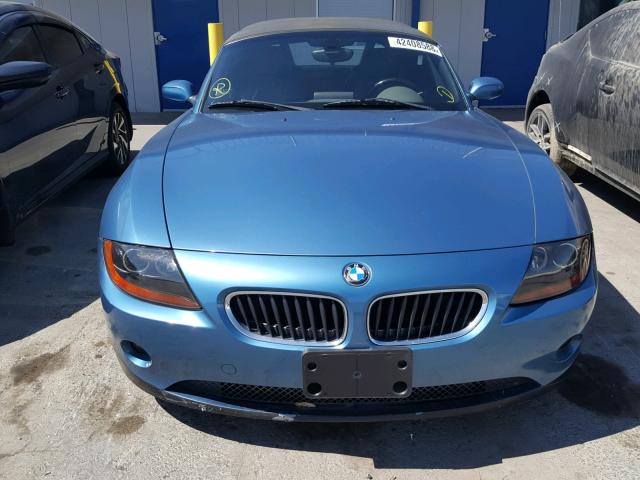 4USBT33423LS46934 - 2003 BMW Z4 2.5 BLUE photo 9