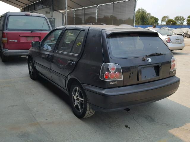 3VWFB81H0VM086693 - 1997 VOLKSWAGEN GOLF GL BLACK photo 3