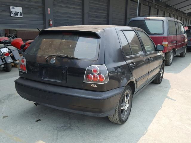 3VWFB81H0VM086693 - 1997 VOLKSWAGEN GOLF GL BLACK photo 4