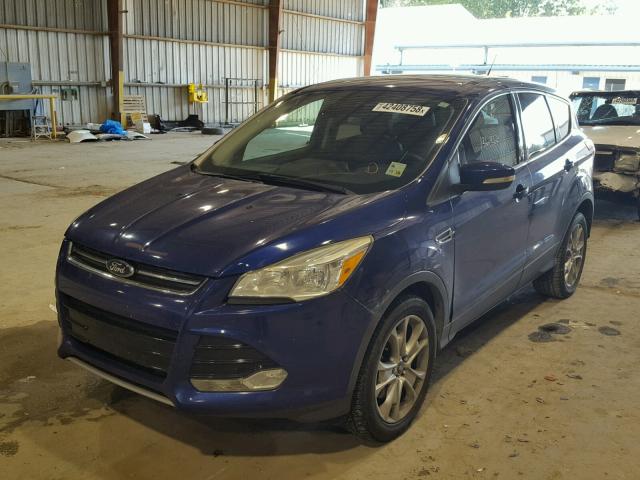 1FMCU0H96DUA87580 - 2013 FORD ESCAPE SEL BLUE photo 2