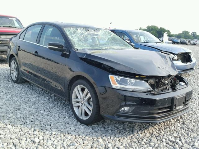 3VW3A7AJ2FM318957 - 2015 VOLKSWAGEN JETTA TDI BLACK photo 1