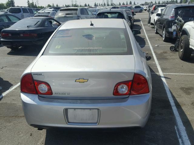 1G1ZC5E1XBF237116 - 2011 CHEVROLET MALIBU 1LT SILVER photo 9