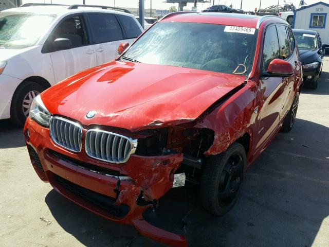 5UXWZ7C38H0V92675 - 2017 BMW X3 SDRIVE2 RED photo 2