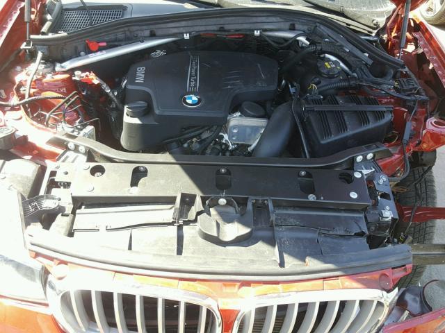 5UXWZ7C38H0V92675 - 2017 BMW X3 SDRIVE2 RED photo 7