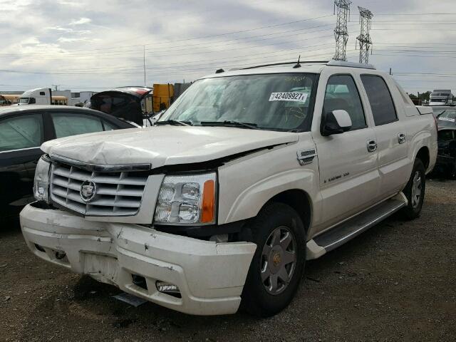 3GYEK62N54G342759 - 2004 CADILLAC ESCALADE E WHITE photo 2