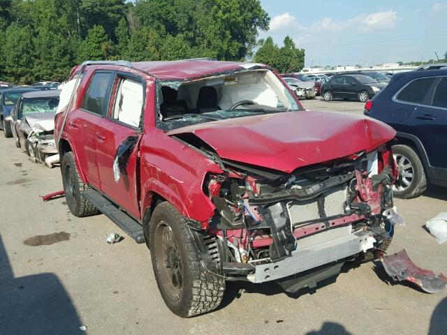 JTEZU5JR1G5138127 - 2016 TOYOTA 4RUNNER SR RED photo 1