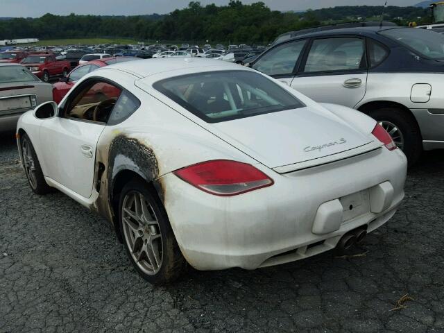 WP0AB2A84BU780580 - 2011 PORSCHE CAYMAN S WHITE photo 3