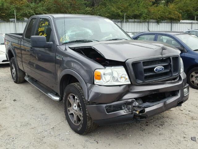 1FTPX14505FA80118 - 2005 FORD F150 GRAY photo 1