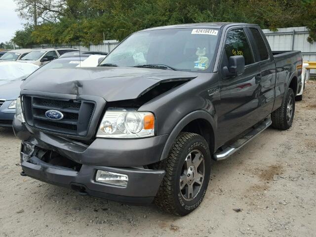 1FTPX14505FA80118 - 2005 FORD F150 GRAY photo 2