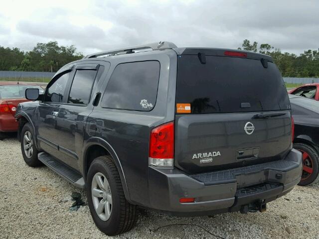 5N1AA0ND7CN610798 - 2012 NISSAN ARMADA SV GRAY photo 3