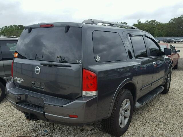 5N1AA0ND7CN610798 - 2012 NISSAN ARMADA SV GRAY photo 4