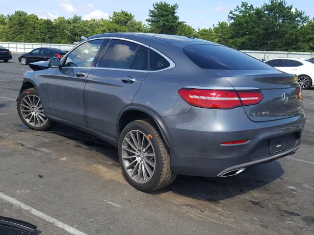 WDC0J4KB8HF159628 - 2017 MERCEDES-BENZ GLC COUPE GRAY photo 3