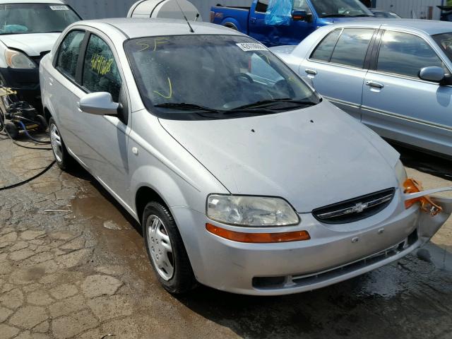 KL1TD56656B600527 - 2006 CHEVROLET AVEO BASE Gümüş foto 1