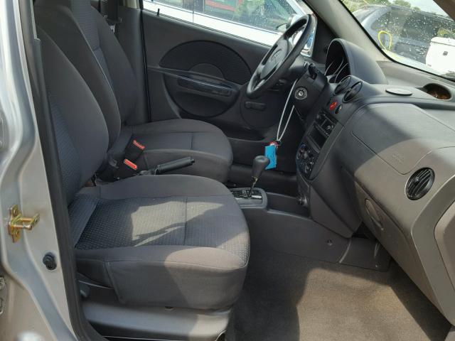 KL1TD56656B600527 - 2006 CHEVROLET AVEO BASE Gümüş foto 5