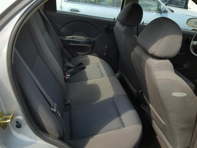 KL1TD56656B600527 - 2006 CHEVROLET AVEO BASE Gümüş foto 6