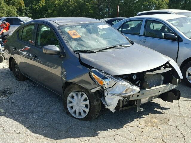 3N1CN7AP1HL859487 - 2017 NISSAN VERSA S GRAY photo 1