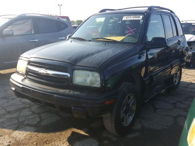 2CNBJ634636903400 - 2003 CHEVROLET TRACKER LT BLACK photo 2