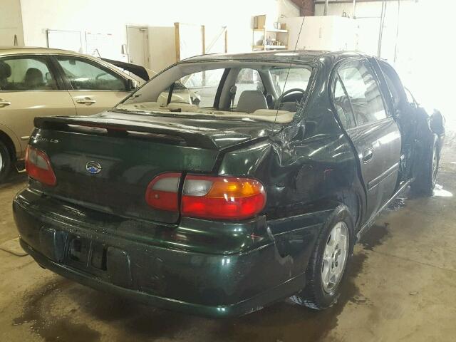 1G1NE52JX3M556302 - 2003 CHEVROLET MALIBU LS GREEN photo 4