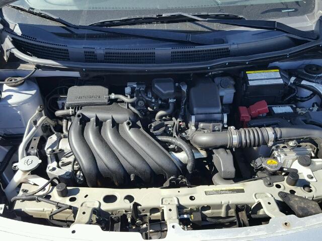 3N1CN7AP2FL818153 - 2015 NISSAN VERSA S SILVER photo 7