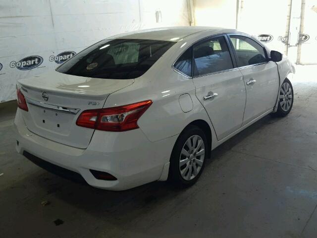 3N1AB7AP2GY324427 - 2016 NISSAN SENTRA S WHITE photo 4