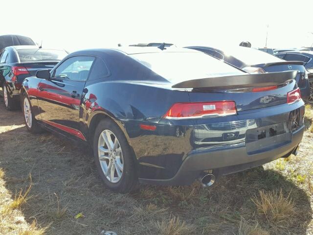 2G1FA1E30F9282132 - 2015 CHEVROLET CAMARO BLUE photo 3