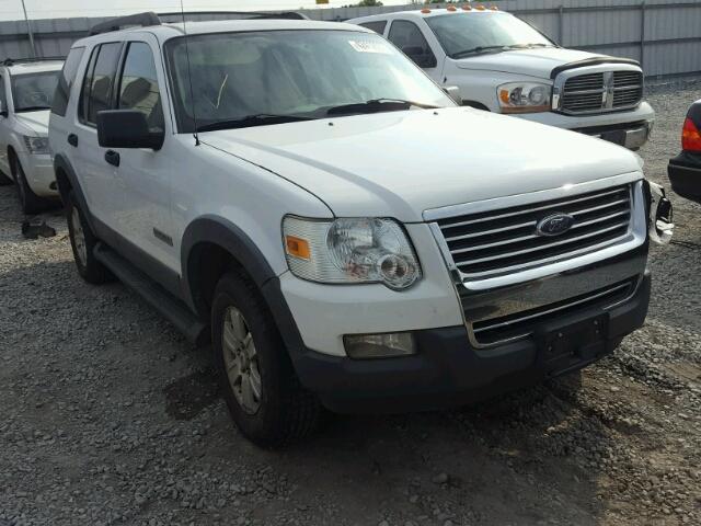 1FMEU73E96UA73021 - 2006 FORD EXPLORER X WHITE photo 1