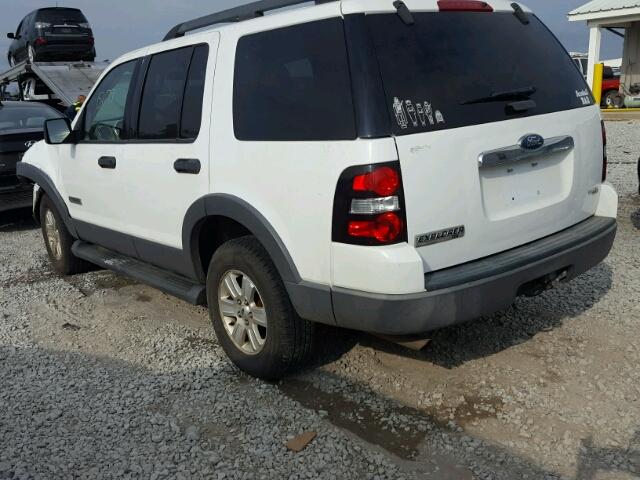 1FMEU73E96UA73021 - 2006 FORD EXPLORER X WHITE photo 3