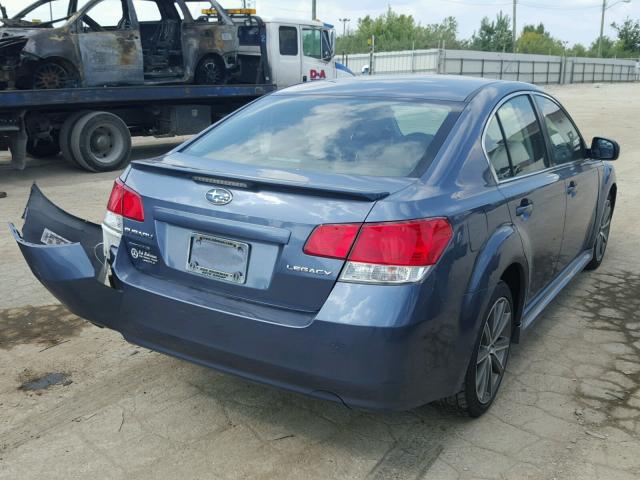 4S3BMCG68D3031090 - 2013 SUBARU LEGACY BLUE photo 4