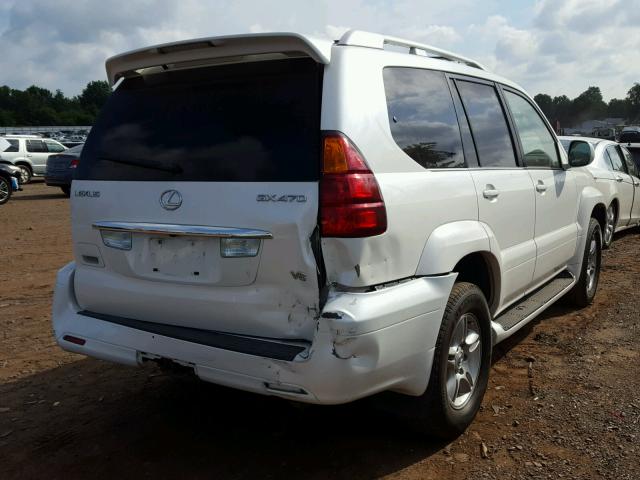 JTJBT20X670130932 - 2007 LEXUS GX 470 WHITE photo 4