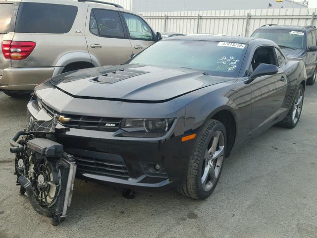 2G1FJ1EJ0E9242940 - 2014 CHEVROLET CAMARO SS BLACK photo 2