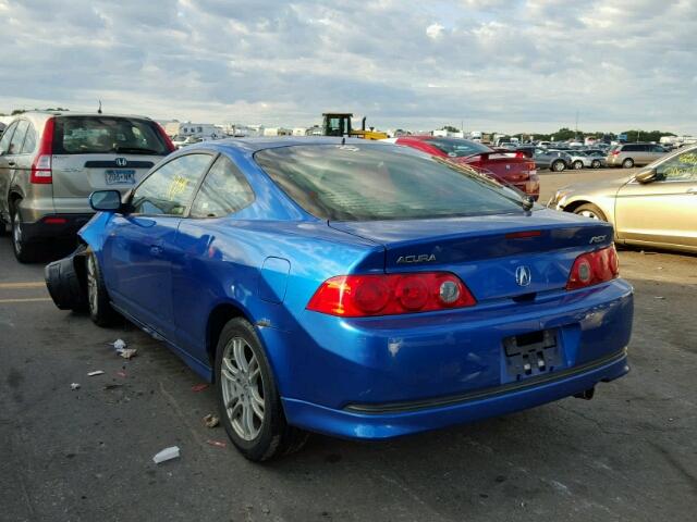 JH4DC54855S005145 - 2005 ACURA RSX BLUE photo 3