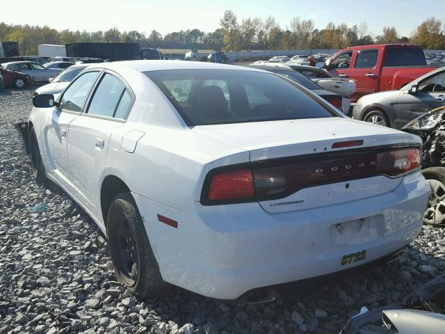 2C3CDXAG4CH177872 - 2012 DODGE CHARGER WHITE photo 3