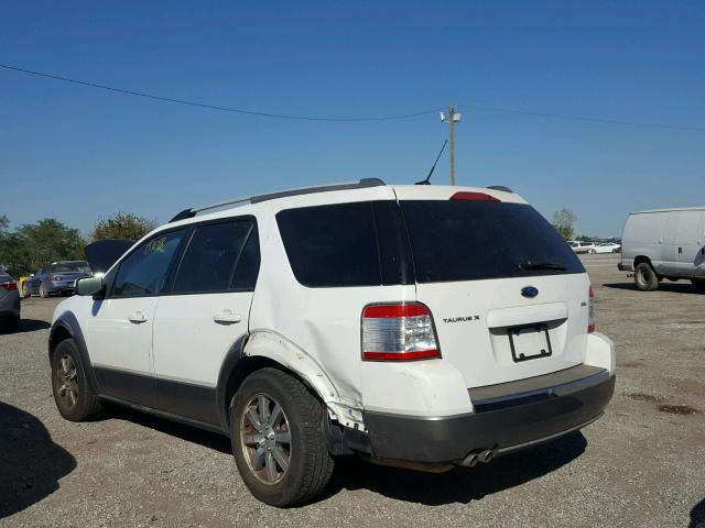 1FMDK02W68GA31524 - 2008 FORD TAURUS X S WHITE photo 3