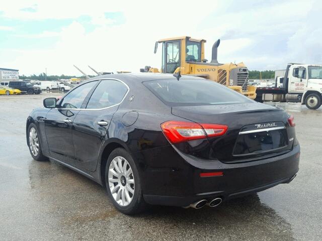 ZAM57XSA8E1103535 - 2014 MASERATI GHIBLI BLACK photo 3