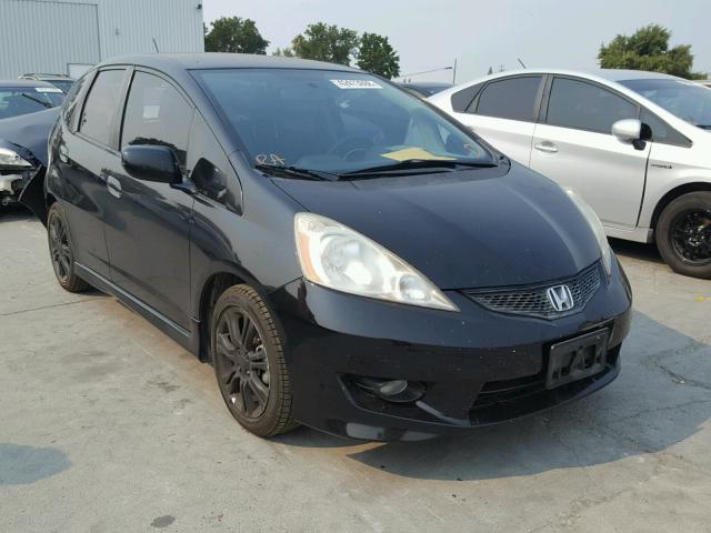 JHMGE8H41AS000499 - 2010 HONDA FIT SPORT BLACK photo 1