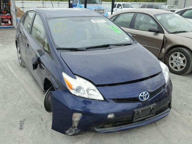 JTDKN3DU8D1728741 - 2013 TOYOTA PRIUS BLUE photo 1