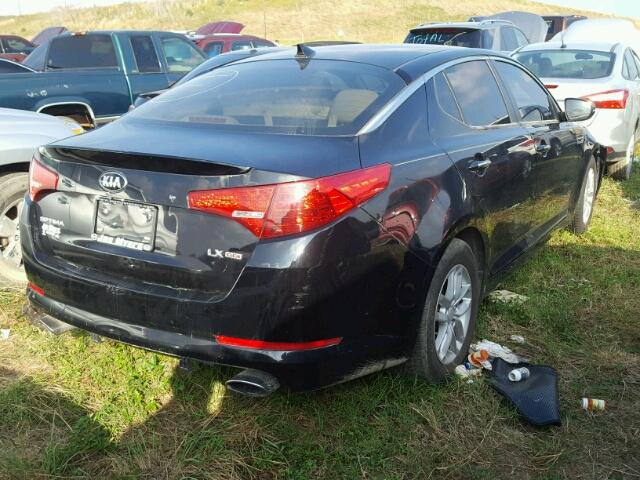 5XXGM4A7XDG108393 - 2013 KIA OPTIMA LX BLACK photo 4