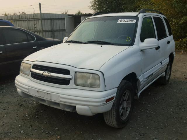 2CNBJ634X36925920 - 2003 CHEVROLET TRACKER LT WHITE photo 2