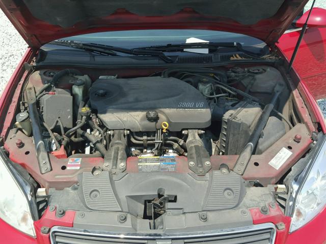 2G1WC58R979157701 - 2007 CHEVROLET IMPALA RED photo 7