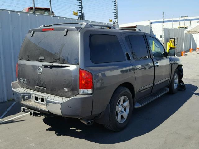 5N1AA08A34N746008 - 2004 NISSAN ARMADA SE CHARCOAL photo 4