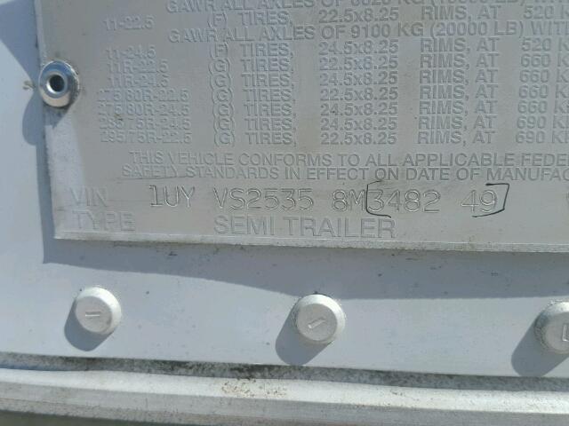 1UYVS25358M348249 - 2008 UTILITY TRAILER WHITE photo 10