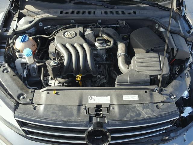 3VW2K7AJ9FM320438 - 2015 VOLKSWAGEN JETTA BASE Մոխրագույն լուսանկար 7