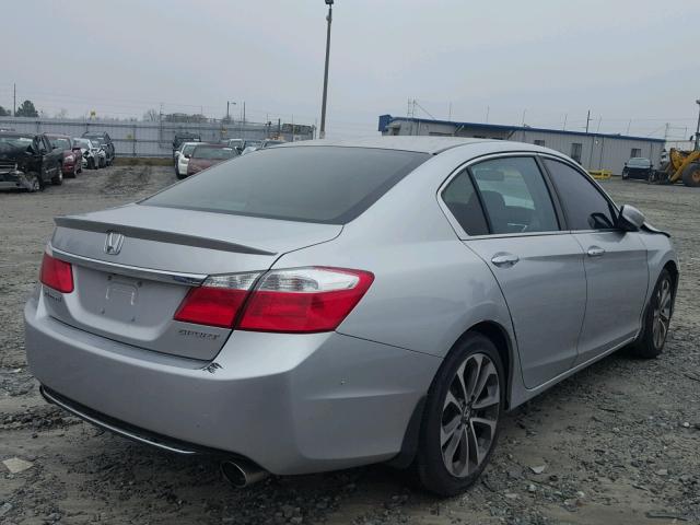 1HGCR2F56EA093739 - 2014 HONDA ACCORD SPO SILVER photo 4