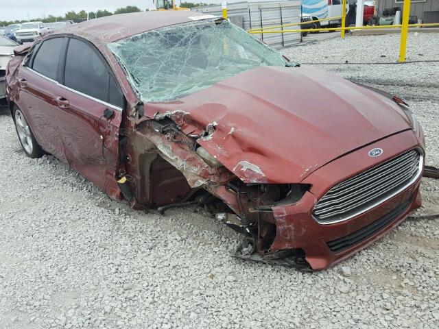 3FA6P0H70ER315482 - 2014 FORD FUSION SE ORANGE photo 1