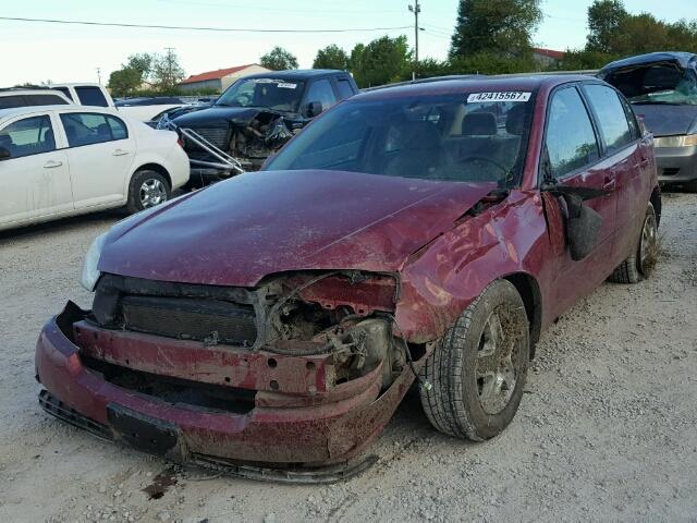 1G1ZT54835F292767 - 2005 CHEVROLET MALIBU LS MAROON photo 2