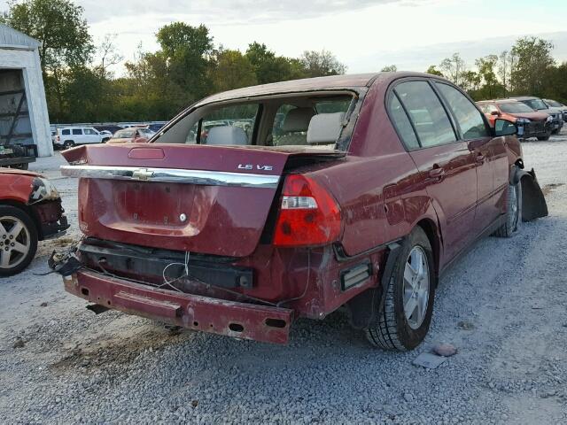 1G1ZT54835F292767 - 2005 CHEVROLET MALIBU LS MAROON photo 4